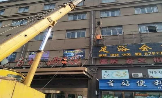 商水安装较高的门店招牌有什么好的方法？